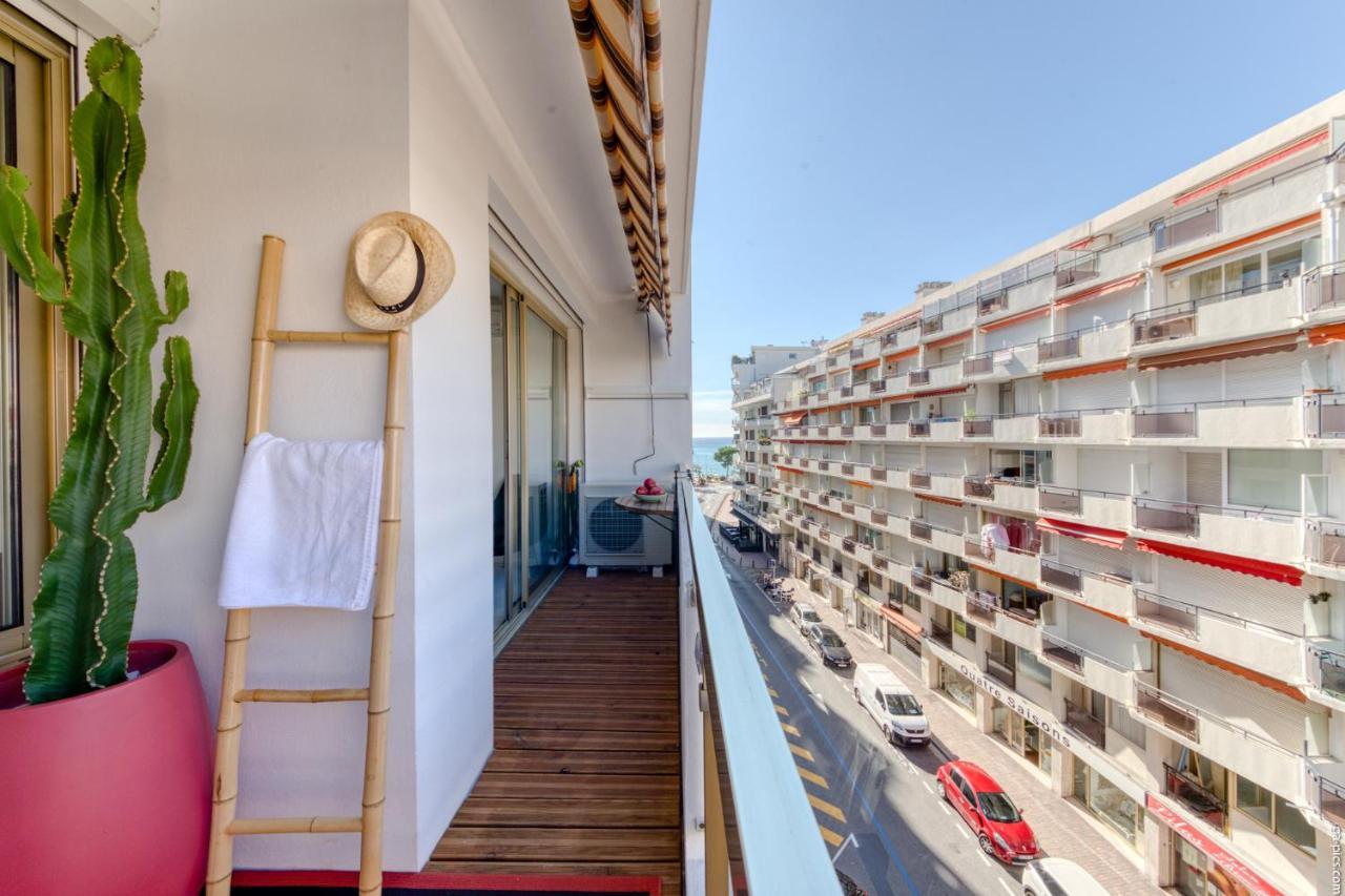 Luxury Maubourg - Vue Mer - Croisette 50M Plage - Clim - Terrasse Cannes Buitenkant foto