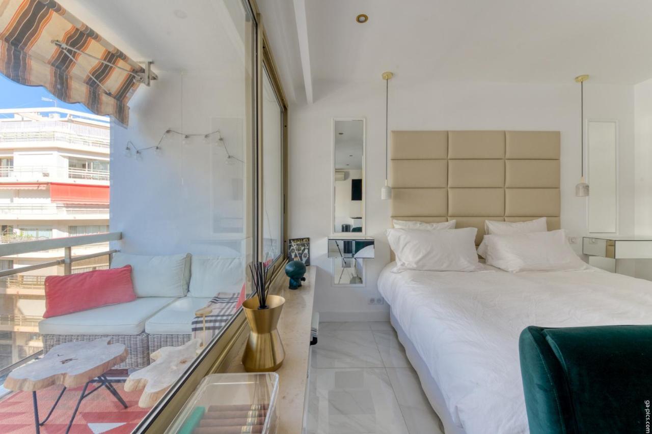 Luxury Maubourg - Vue Mer - Croisette 50M Plage - Clim - Terrasse Cannes Buitenkant foto